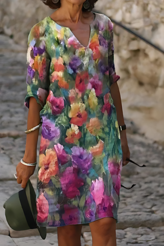 Aeliana - Robe d'été colorée